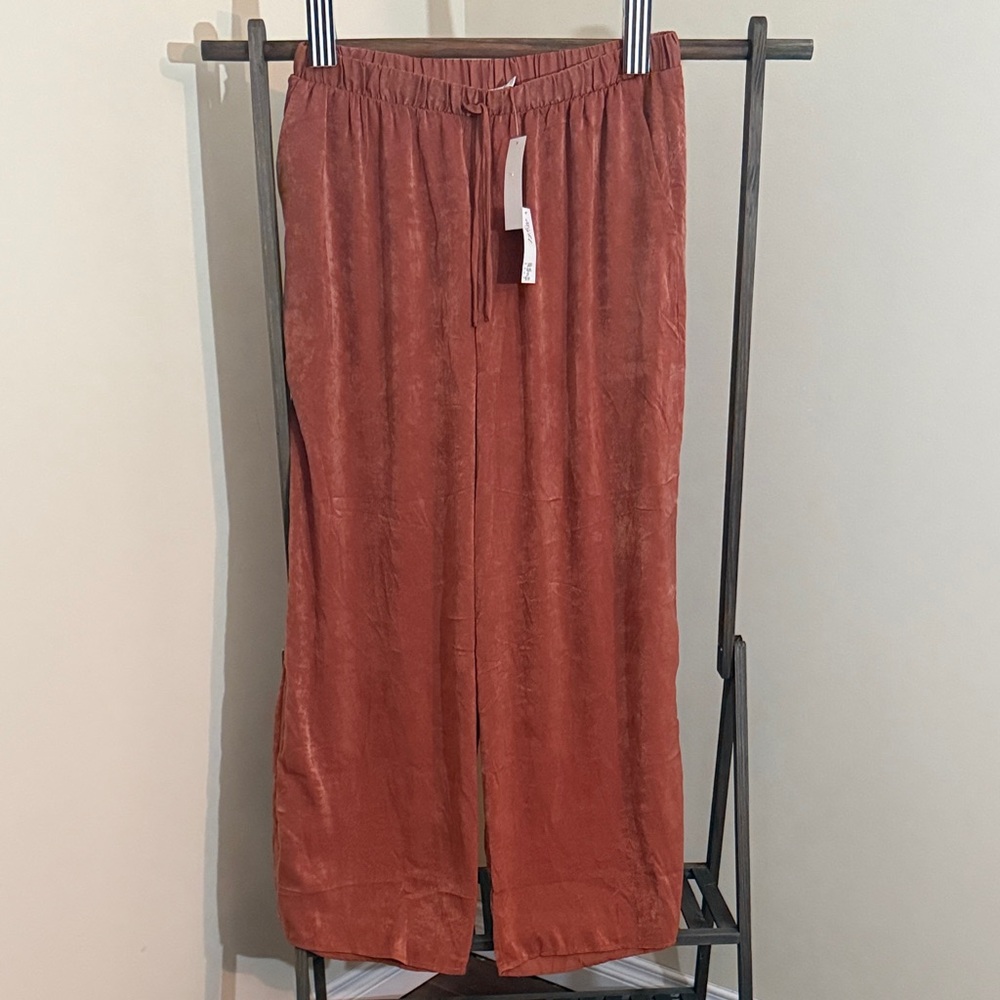 Gilli | NWT Terracotta Wide-Leg Pants With Undergarment Lining